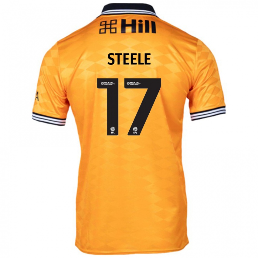 Bambino Maglia Fran Steele #17 Arancione Kit Gara Home 2024/25 Maglietta