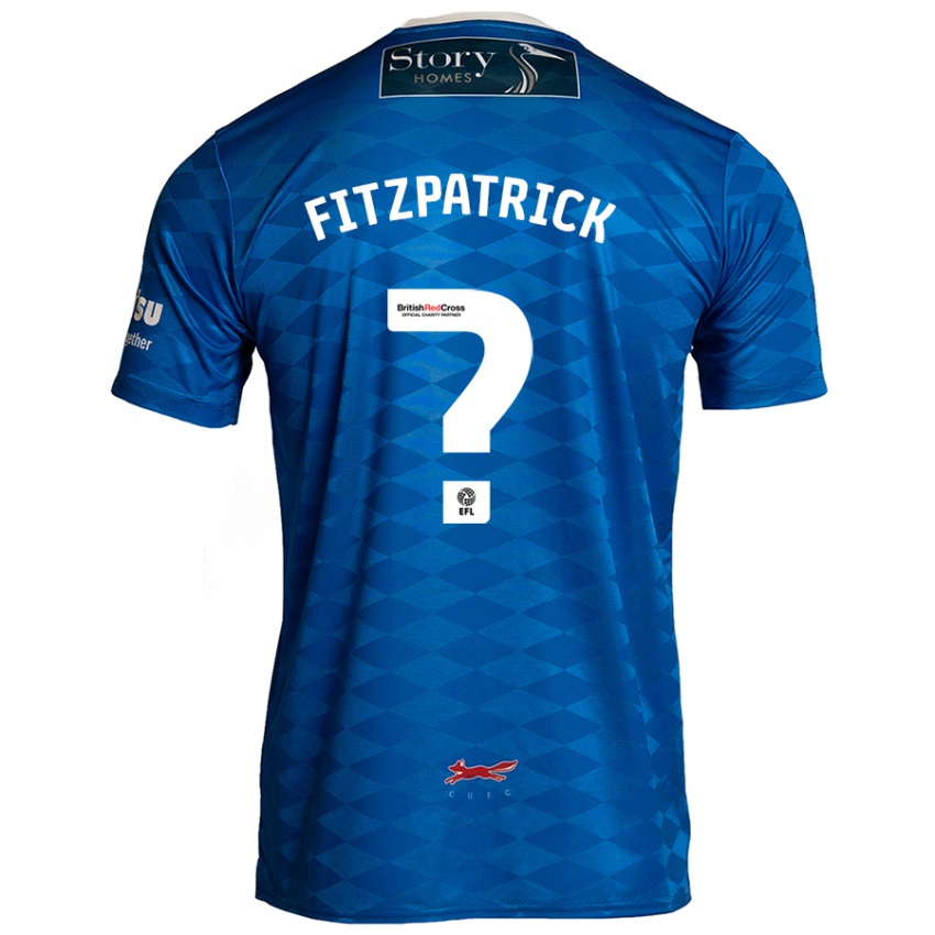 Bambino Maglia Aran Fitzpatrick #0 Blu Kit Gara Home 2024/25 Maglietta