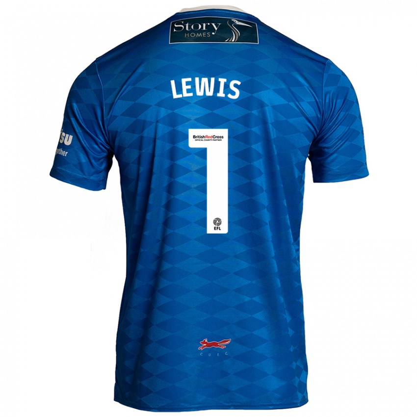 Bambino Maglia Harry Lewis #1 Blu Kit Gara Home 2024/25 Maglietta