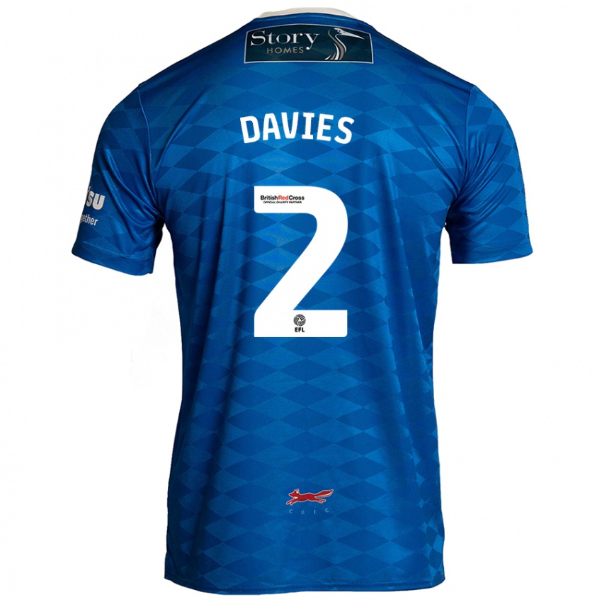 Bambino Maglia Archie Davies #2 Blu Kit Gara Home 2024/25 Maglietta