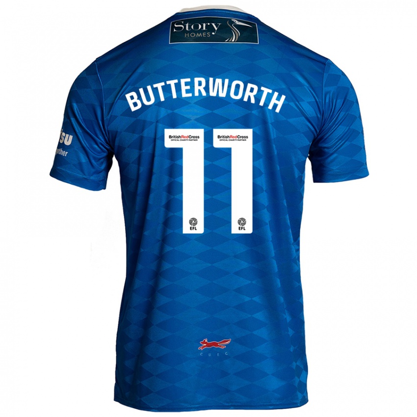 Bambino Maglia Daniel Butterworth #11 Blu Kit Gara Home 2024/25 Maglietta