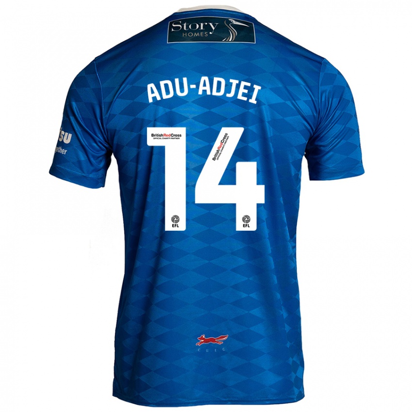 Bambino Maglia Daniel Adu-Adjei #14 Blu Kit Gara Home 2024/25 Maglietta