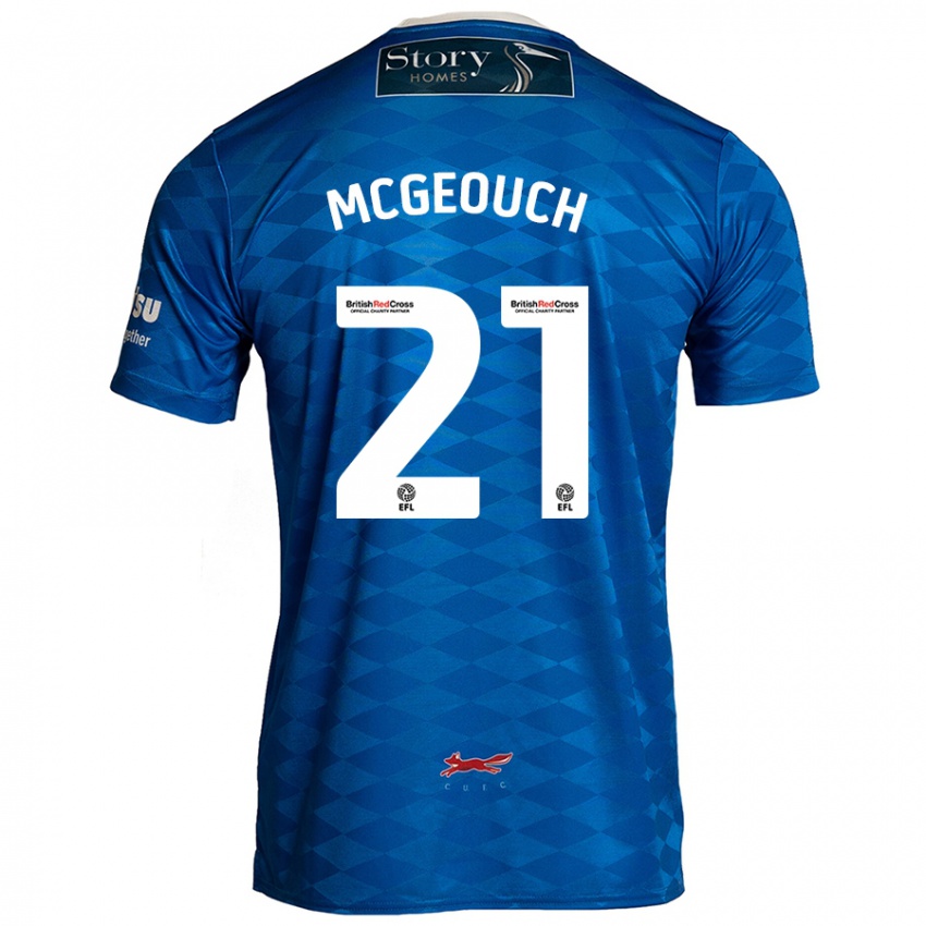 Bambino Maglia Dylan Mcgeouch #21 Blu Kit Gara Home 2024/25 Maglietta