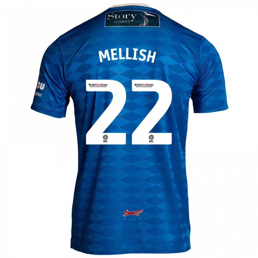 Bambino Maglia Jon Mellish #22 Blu Kit Gara Home 2024/25 Maglietta