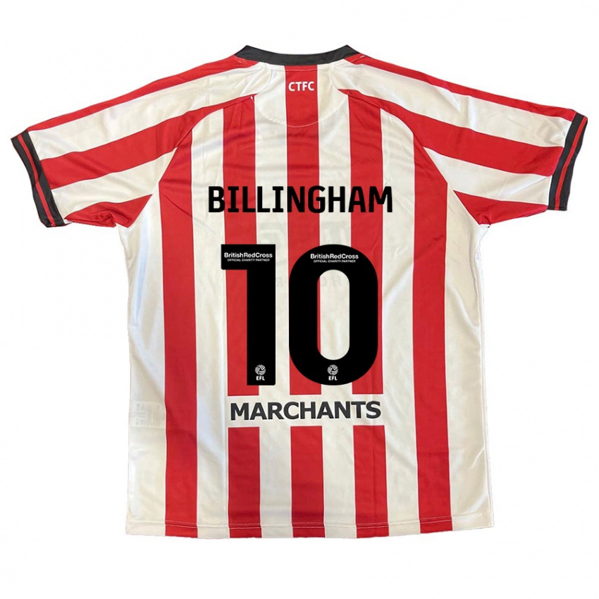 Bambino Maglia Lily Billingham #10 Rosso Bianco Kit Gara Home 2024/25 Maglietta