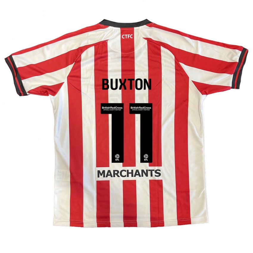 Bambino Maglia Charlotte Buxton #11 Rosso Bianco Kit Gara Home 2024/25 Maglietta