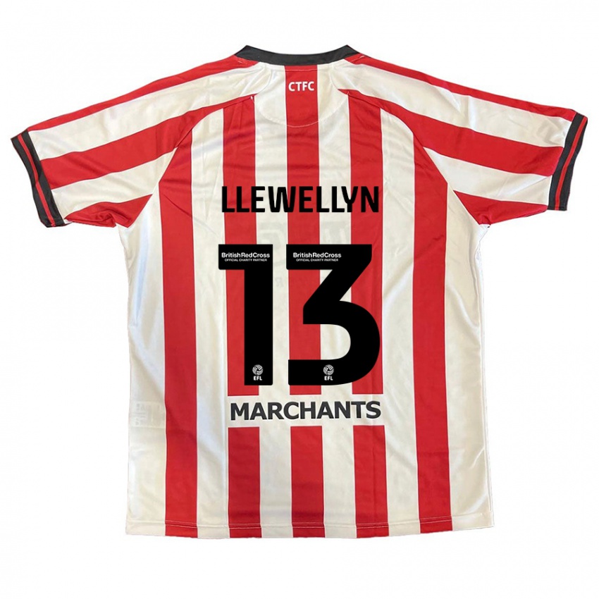 Bambino Maglia Ffion Llewellyn #13 Rosso Bianco Kit Gara Home 2024/25 Maglietta