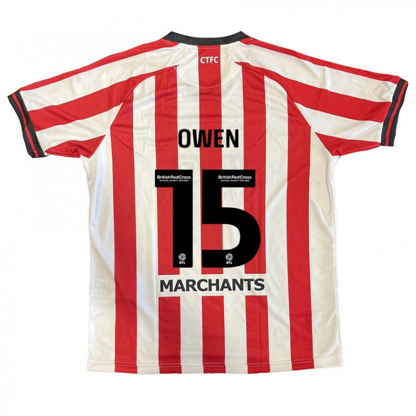 Bambino Maglia Emily Owen #15 Rosso Bianco Kit Gara Home 2024/25 Maglietta