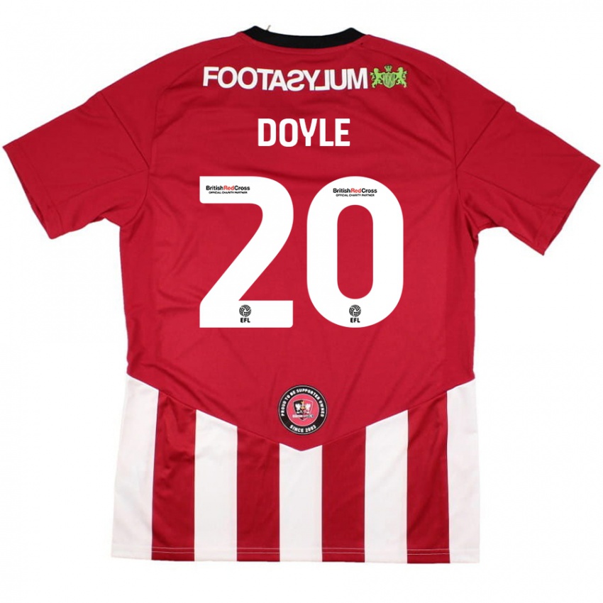 Bambino Maglia Kamari Doyle #20 Rosso Bianco Kit Gara Home 2024/25 Maglietta