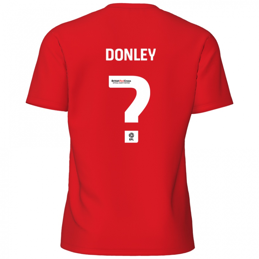 Bambino Maglia Jamie Donley #0 Rosso Kit Gara Home 2024/25 Maglietta