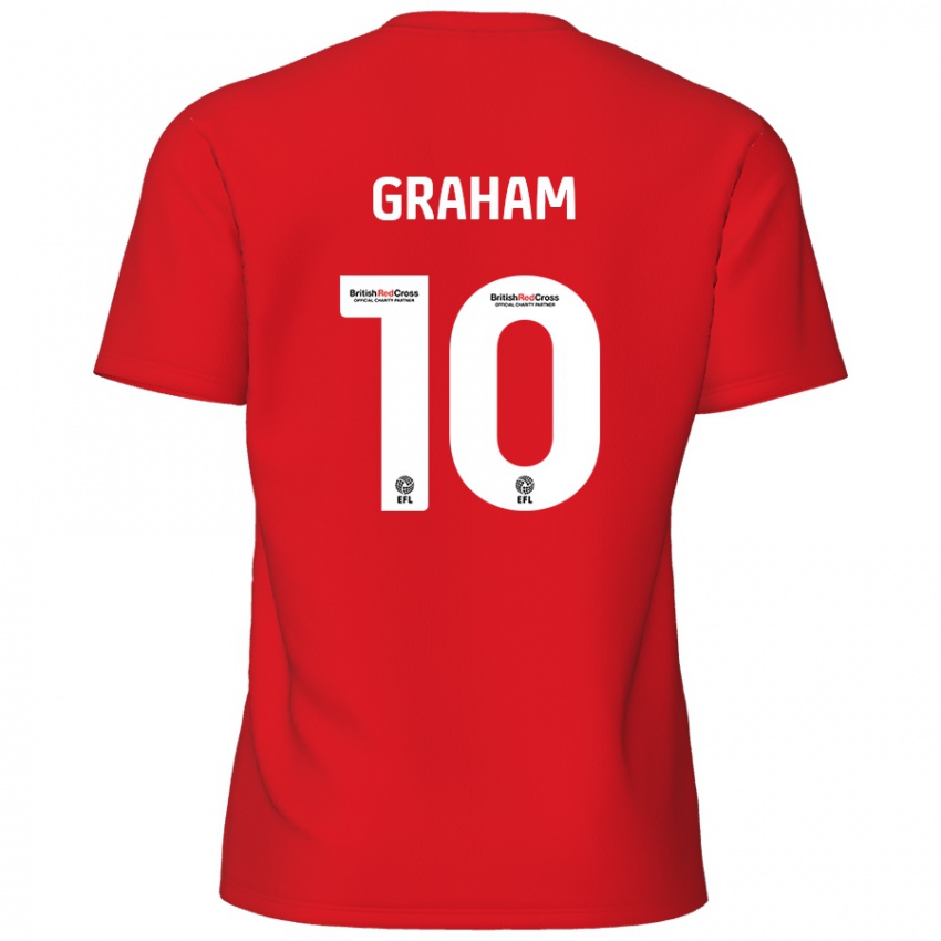 Bambino Maglia Jordan Graham #10 Rosso Kit Gara Home 2024/25 Maglietta