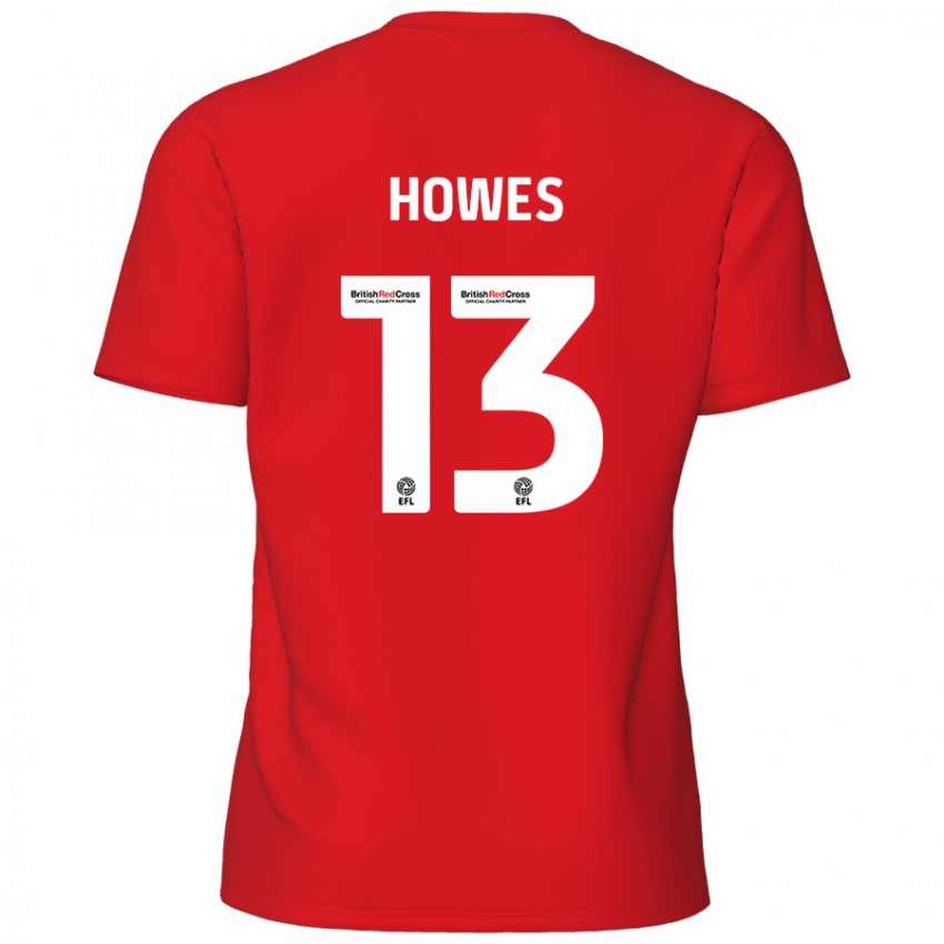 Bambino Maglia Sam Howes #13 Rosso Kit Gara Home 2024/25 Maglietta