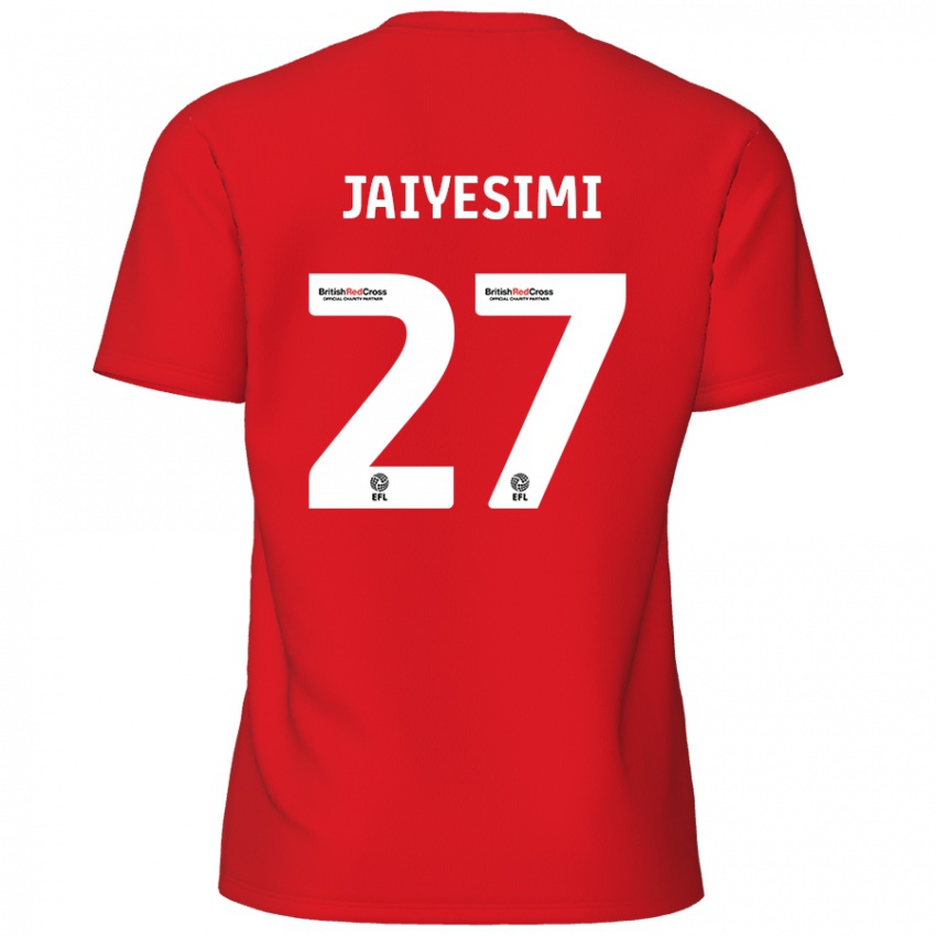 Bambino Maglia Diallang Jaiyesimi #27 Rosso Kit Gara Home 2024/25 Maglietta