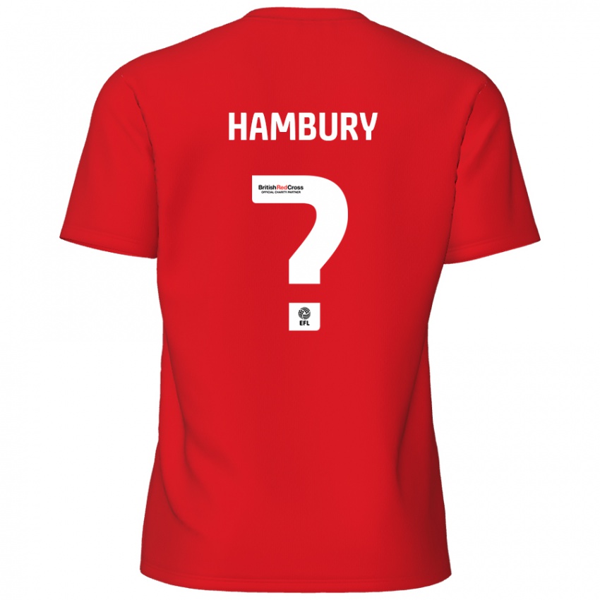 Bambino Maglia Zack Hambury #0 Rosso Kit Gara Home 2024/25 Maglietta