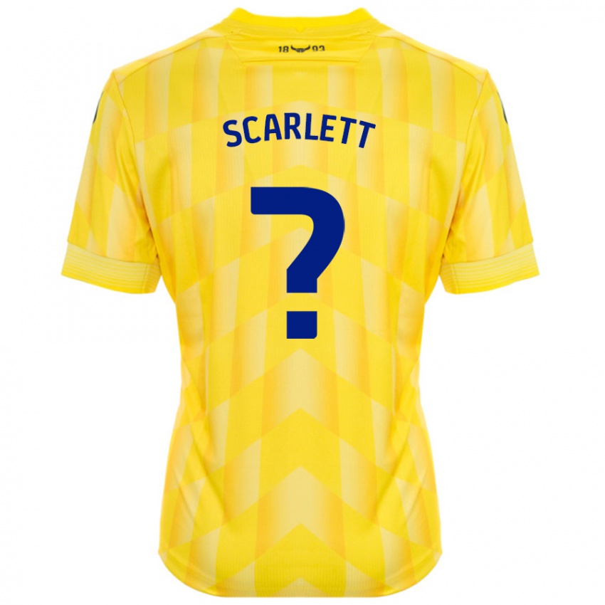 Bambino Maglia Dane Scarlett #0 Giallo Kit Gara Home 2024/25 Maglietta