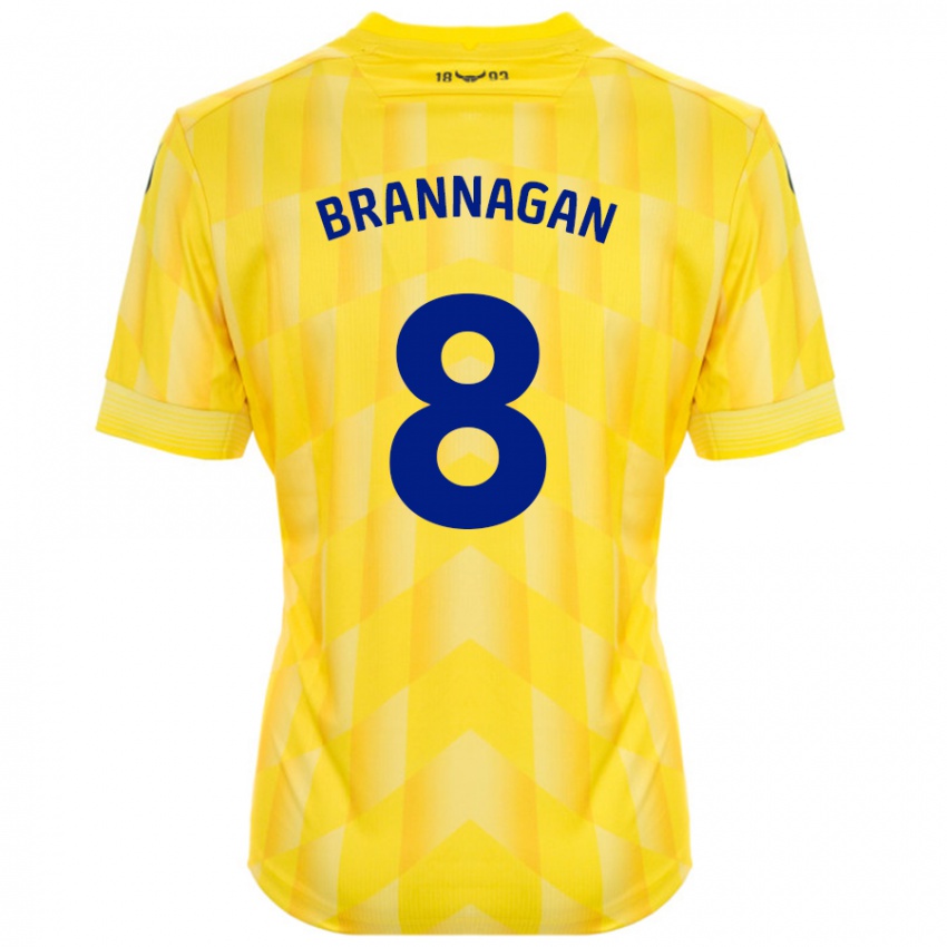 Bambino Maglia Cameron Brannagan #8 Giallo Kit Gara Home 2024/25 Maglietta