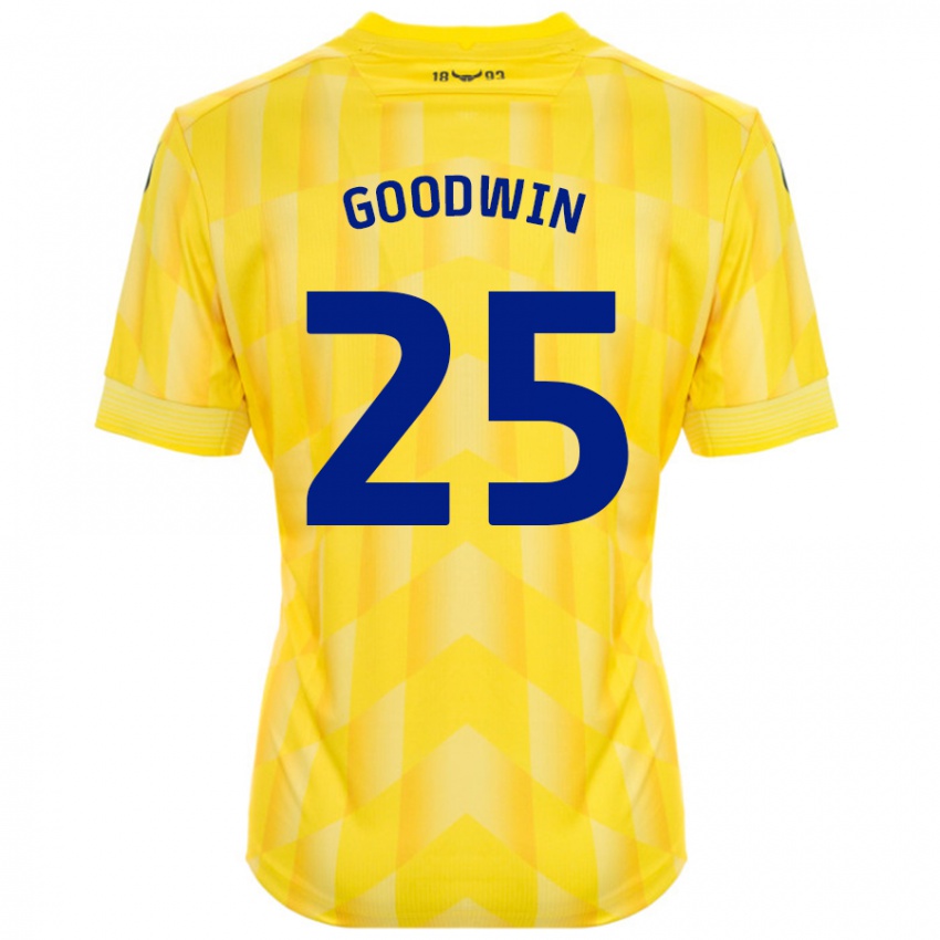 Bambino Maglia Will Goodwin #25 Giallo Kit Gara Home 2024/25 Maglietta