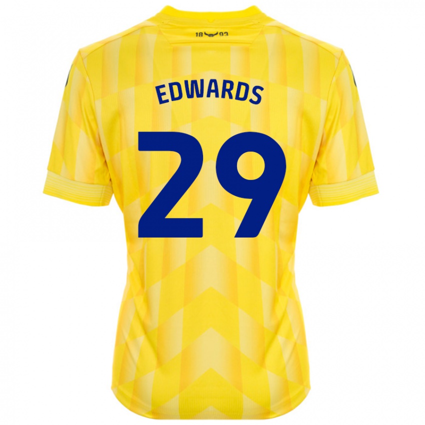 Bambino Maglia Kyle Edwards #29 Giallo Kit Gara Home 2024/25 Maglietta