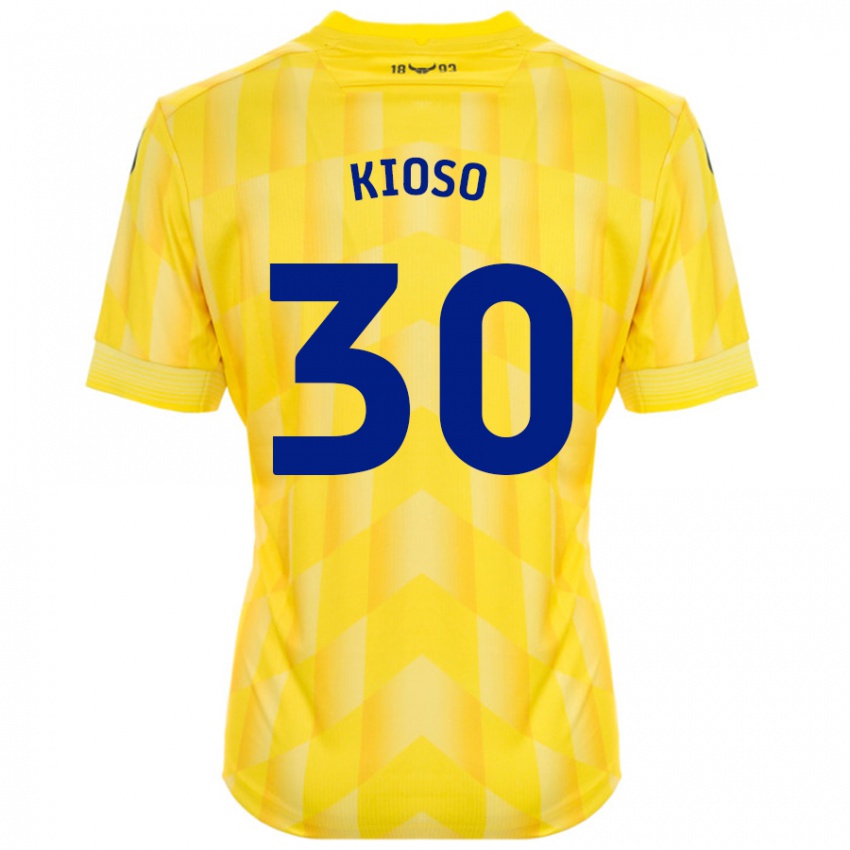 Bambino Maglia Peter Kioso #30 Giallo Kit Gara Home 2024/25 Maglietta