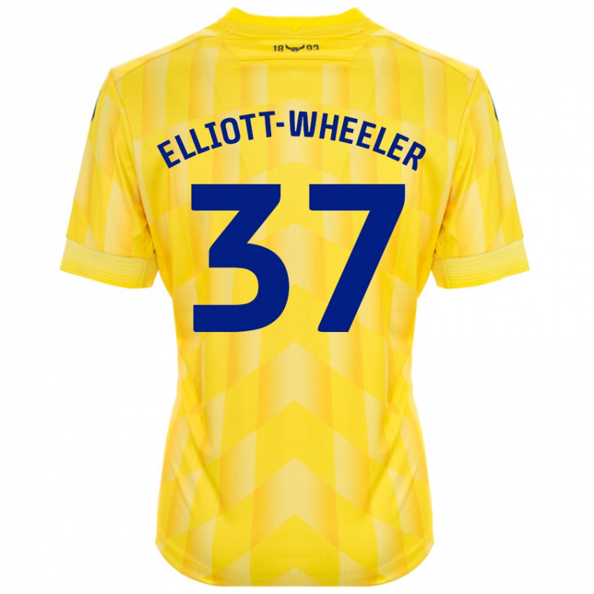 Bambino Maglia Aidan Elliott-Wheeler #37 Giallo Kit Gara Home 2024/25 Maglietta