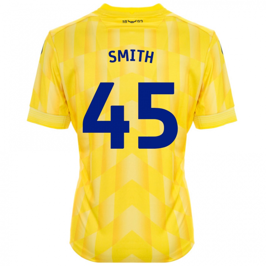 Bambino Maglia Max Smith #45 Giallo Kit Gara Home 2024/25 Maglietta