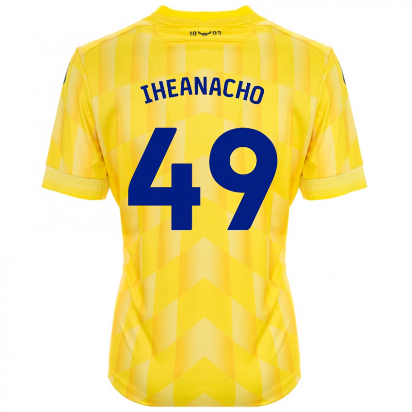 Bambino Maglia Josh Iheanacho #49 Giallo Kit Gara Home 2024/25 Maglietta