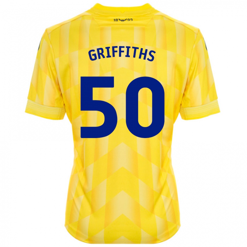 Bambino Maglia Louis Griffiths #50 Giallo Kit Gara Home 2024/25 Maglietta