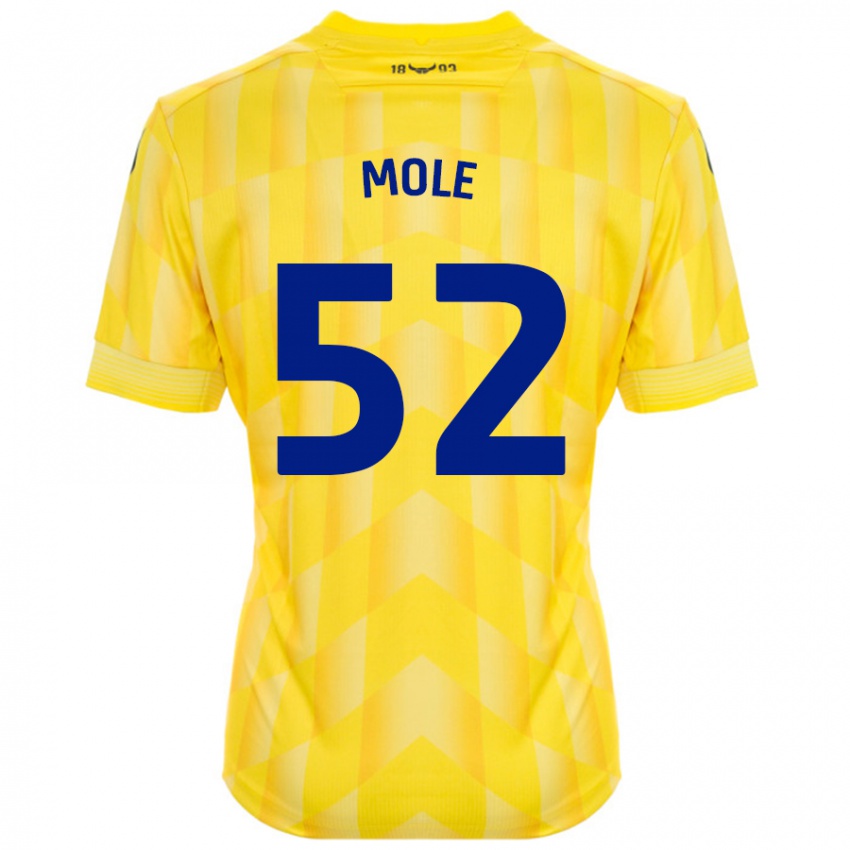 Bambino Maglia Harrison Mole #52 Giallo Kit Gara Home 2024/25 Maglietta