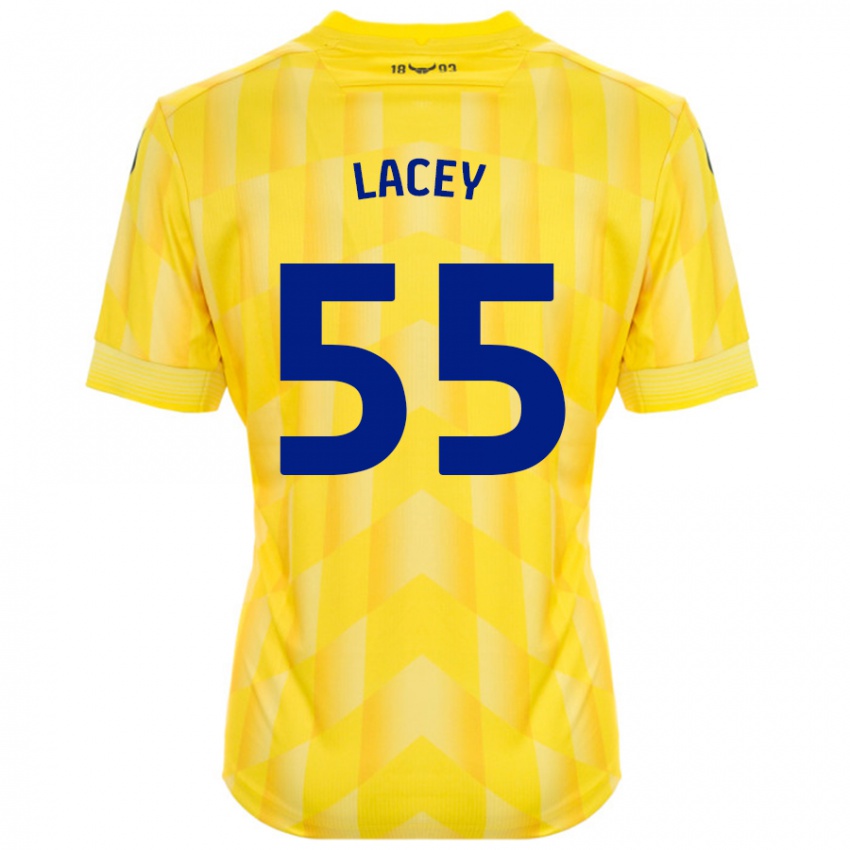 Bambino Maglia Aaron Lacey #55 Giallo Kit Gara Home 2024/25 Maglietta