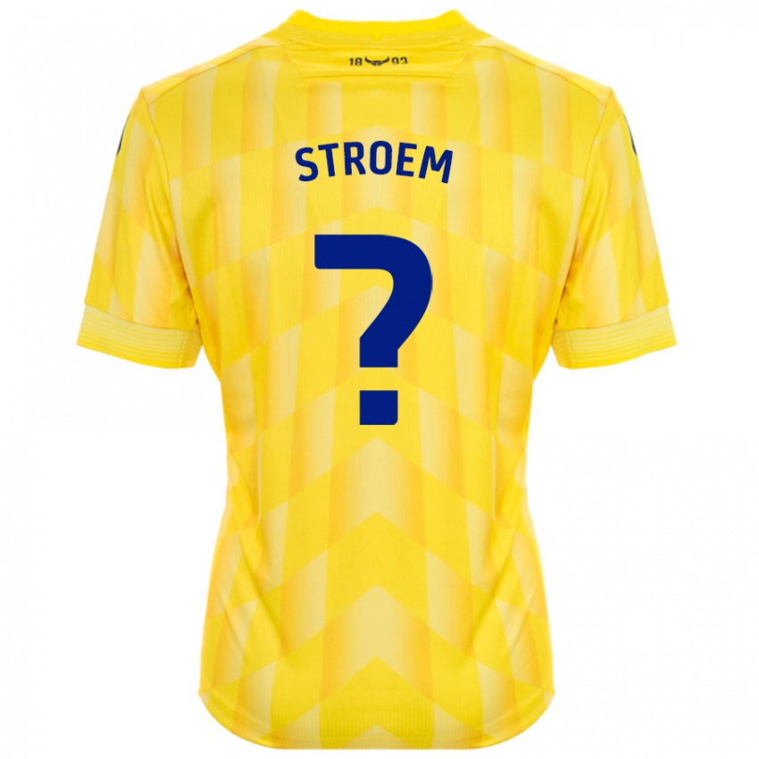 Bambino Maglia Lena Stroem #0 Giallo Kit Gara Home 2024/25 Maglietta