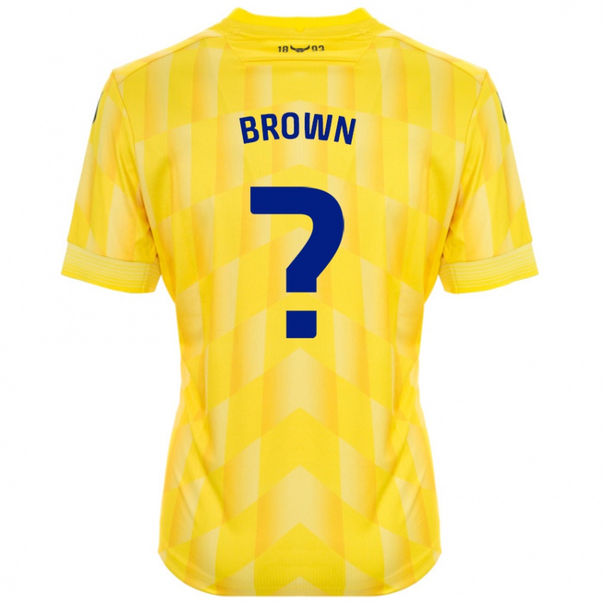 Bambino Maglia Georgia Brown #0 Giallo Kit Gara Home 2024/25 Maglietta