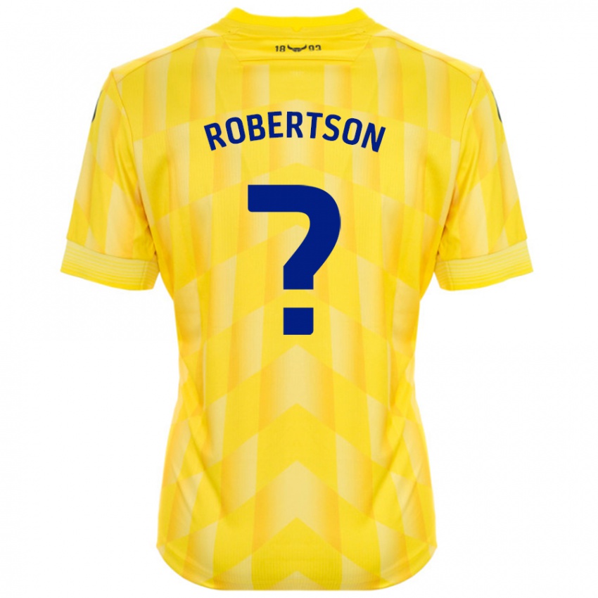 Bambino Maglia Maddie Robertson #0 Giallo Kit Gara Home 2024/25 Maglietta