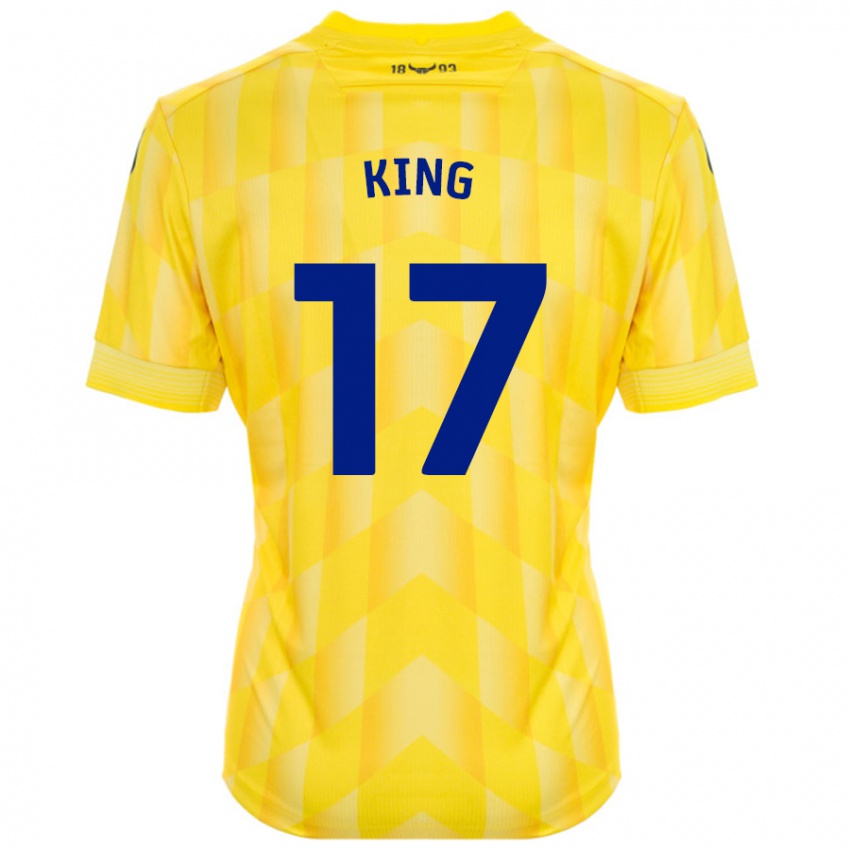 Bambino Maglia Sarah King #17 Giallo Kit Gara Home 2024/25 Maglietta