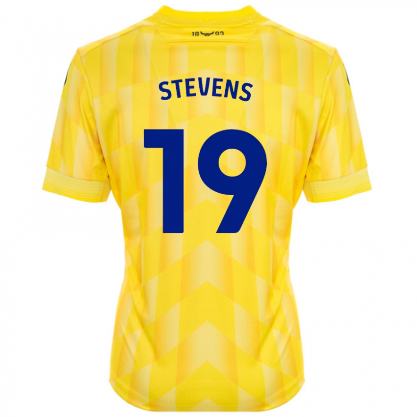 Bambino Maglia Lily Stevens #19 Giallo Kit Gara Home 2024/25 Maglietta