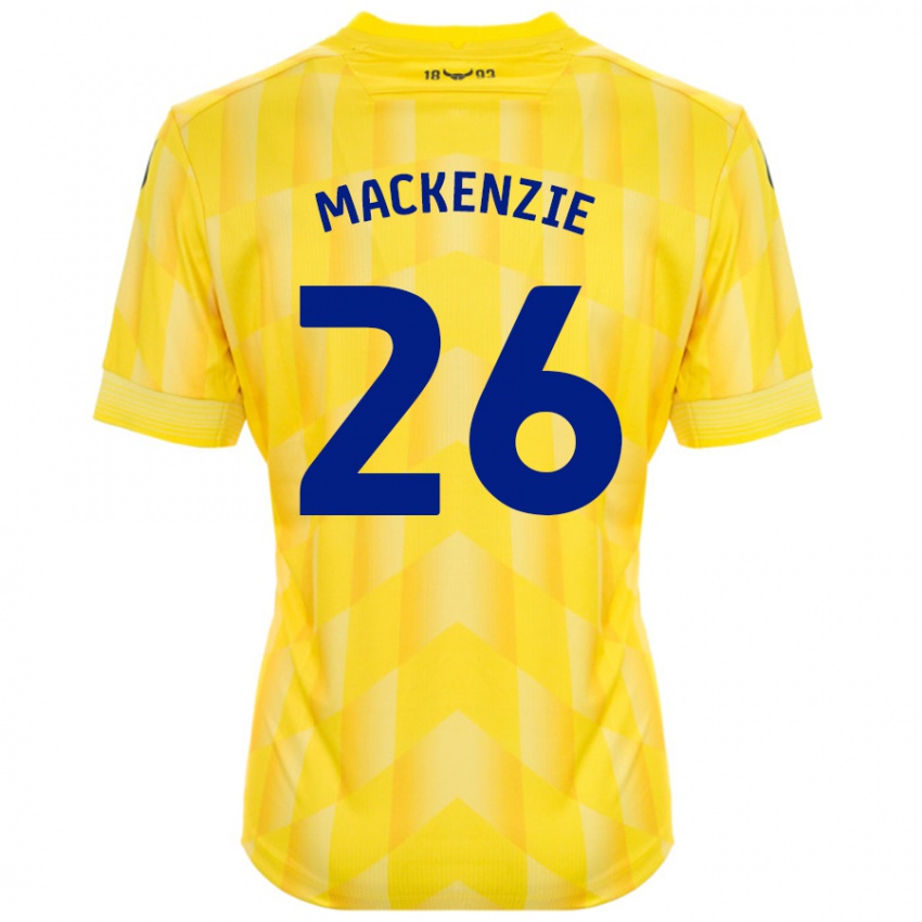 Bambino Maglia Hannah Mackenzie #26 Giallo Kit Gara Home 2024/25 Maglietta