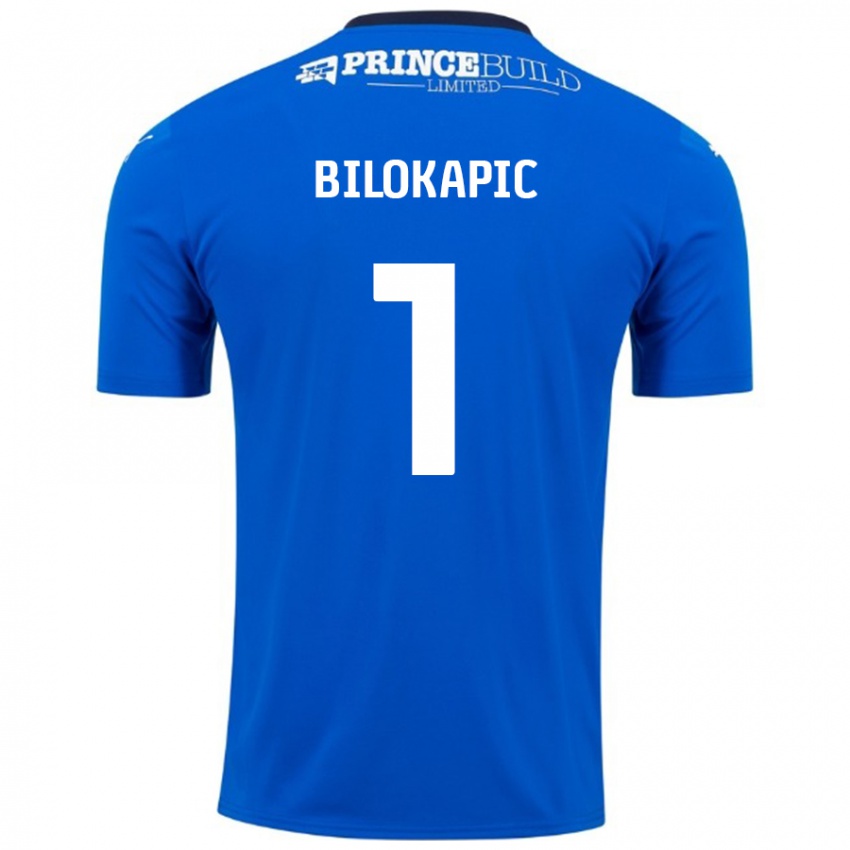 Bambino Maglia Nicholas Bilokapic #1 Blu Bianco Kit Gara Home 2024/25 Maglietta