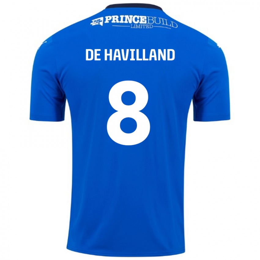 Bambino Maglia Ryan De Havilland #8 Blu Bianco Kit Gara Home 2024/25 Maglietta