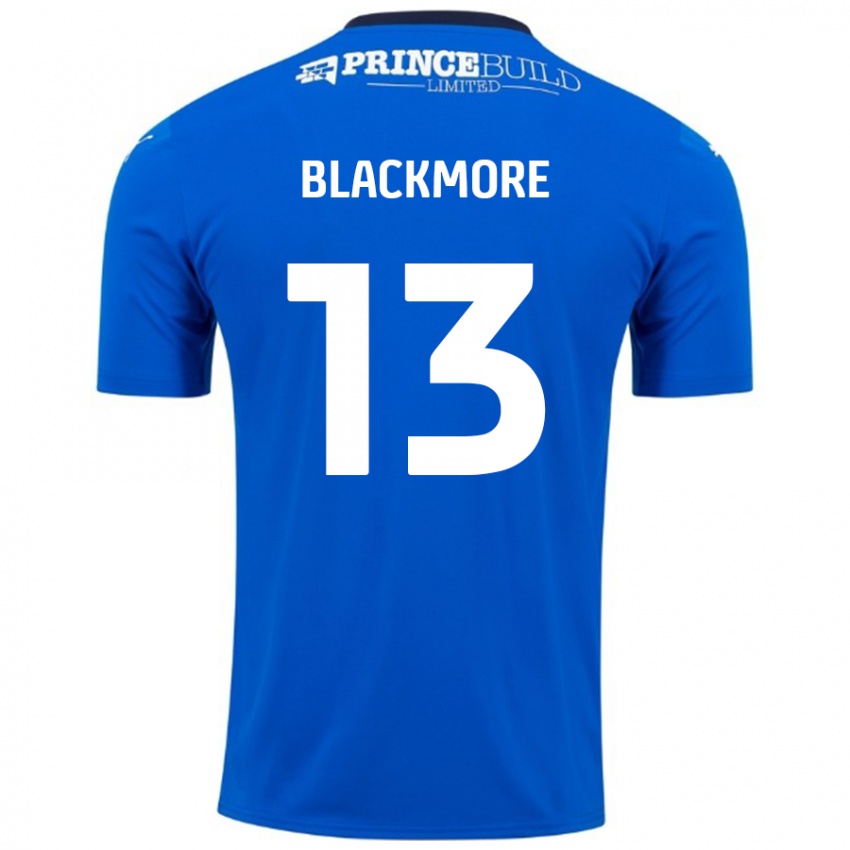 Bambino Maglia Will Blackmore #13 Blu Bianco Kit Gara Home 2024/25 Maglietta