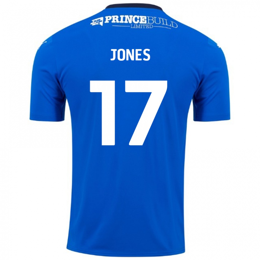 Bambino Maglia Ricky-Jade Jones #17 Blu Bianco Kit Gara Home 2024/25 Maglietta