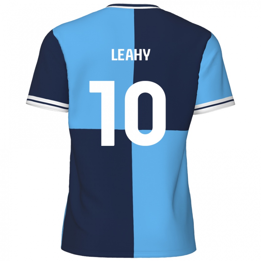 Bambino Maglia Luke Leahy #10 Azzurro Blu Scuro Kit Gara Home 2024/25 Maglietta