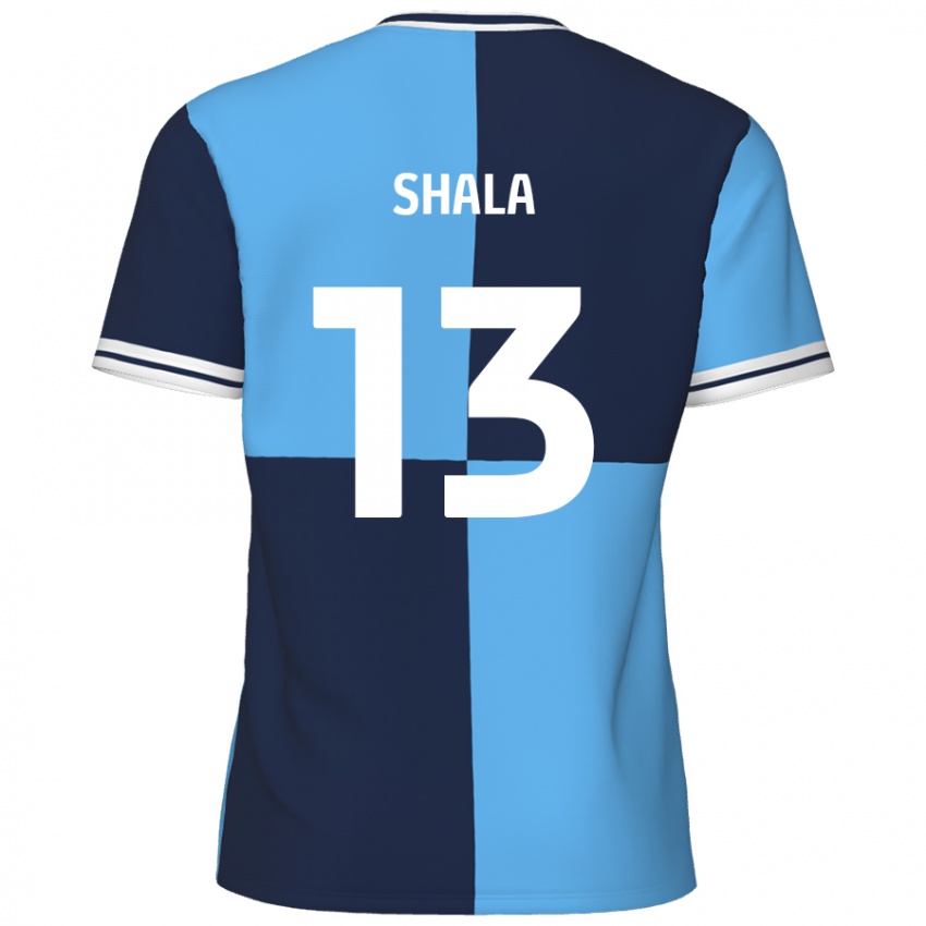 Bambino Maglia Laurence Shala #13 Azzurro Blu Scuro Kit Gara Home 2024/25 Maglietta