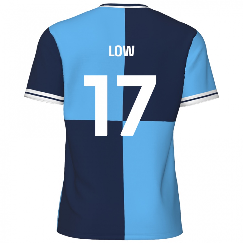 Bambino Maglia Joe Low #17 Azzurro Blu Scuro Kit Gara Home 2024/25 Maglietta