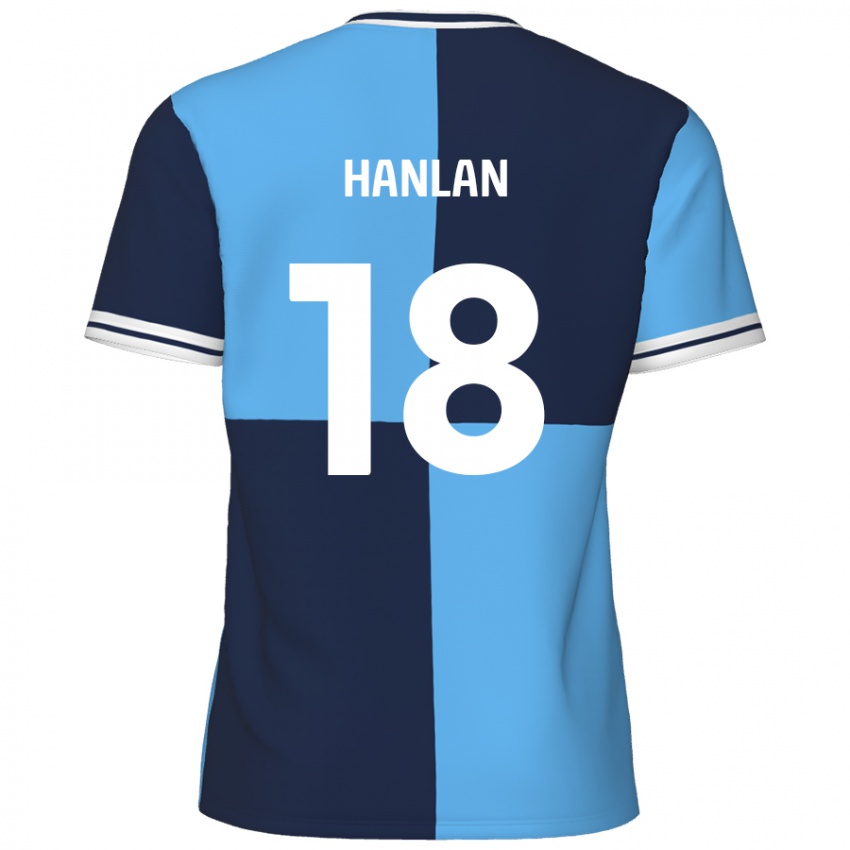 Bambino Maglia Brandon Hanlan #18 Azzurro Blu Scuro Kit Gara Home 2024/25 Maglietta