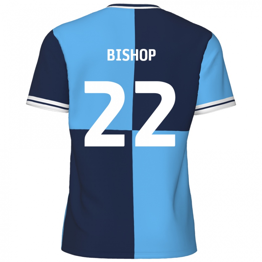 Bambino Maglia Nathan Bishop #22 Azzurro Blu Scuro Kit Gara Home 2024/25 Maglietta