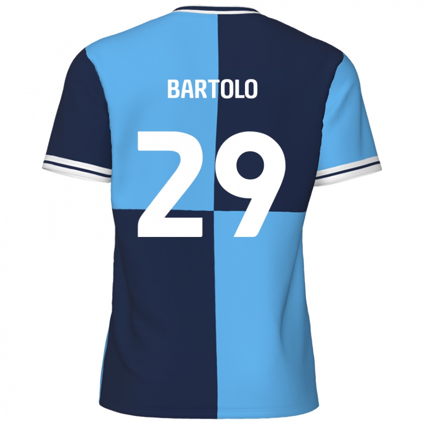 Bambino Maglia Jaiden Bartolo #29 Azzurro Blu Scuro Kit Gara Home 2024/25 Maglietta