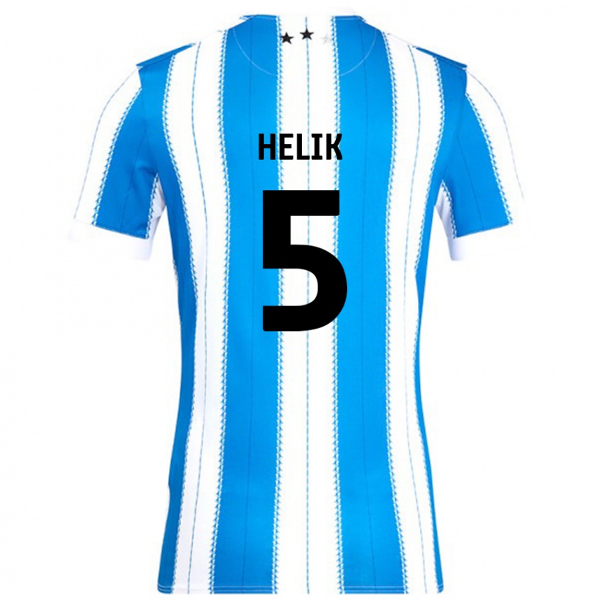 Bambino Maglia Michal Helik #5 Blu Bianco Kit Gara Home 2024/25 Maglietta