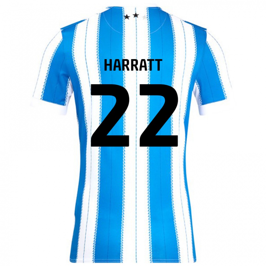 Bambino Maglia Kian Harratt #22 Blu Bianco Kit Gara Home 2024/25 Maglietta