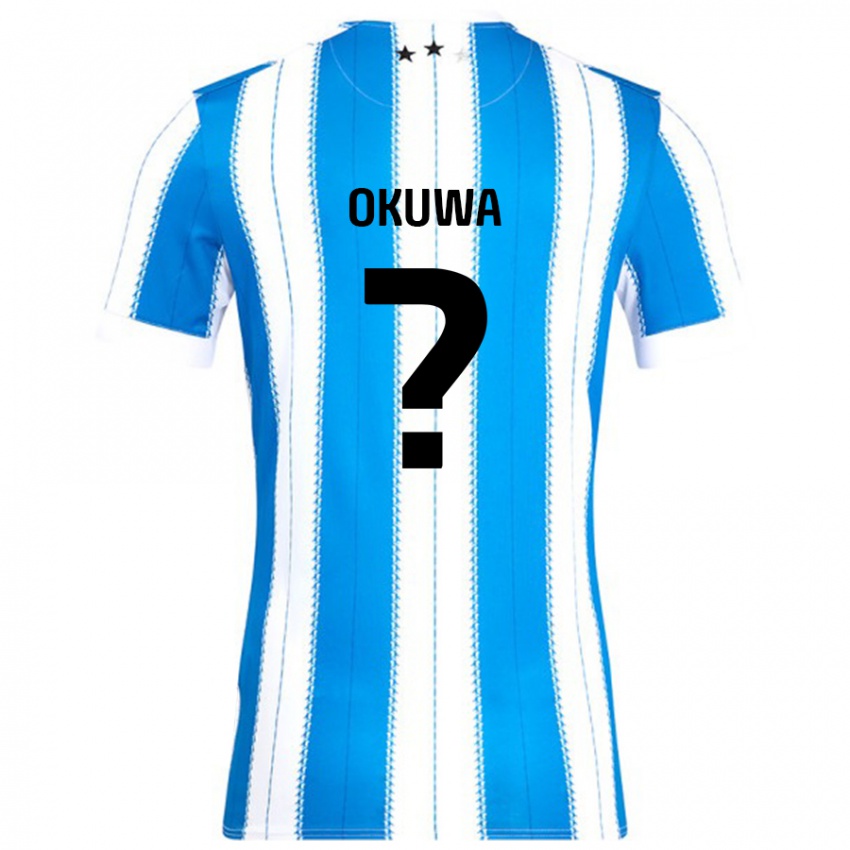 Bambino Maglia Temi Okuwa #0 Blu Bianco Kit Gara Home 2024/25 Maglietta