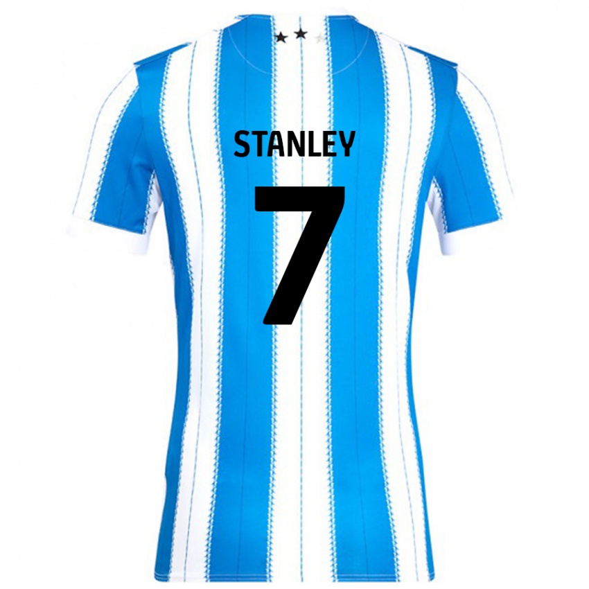 Bambino Maglia Katie Stanley #7 Blu Bianco Kit Gara Home 2024/25 Maglietta