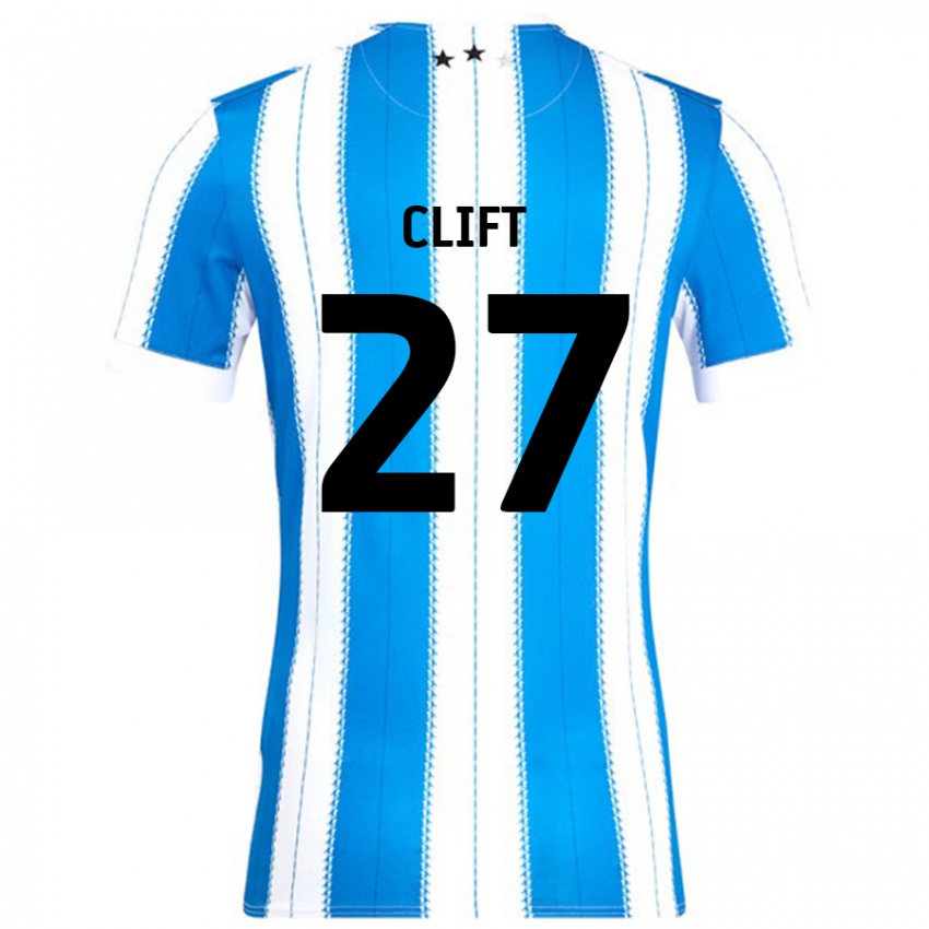 Bambino Maglia Cassidy Clift #27 Blu Bianco Kit Gara Home 2024/25 Maglietta